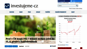 What Investujeme.cz website looked like in 2021 (2 years ago)