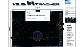What Isstracker.com website looked like in 2021 (2 years ago)