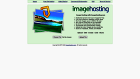 What Imagehosting.com website looked like in 2021 (2 years ago)