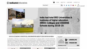 What Indiaeducationstat.com website looked like in 2021 (2 years ago)