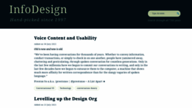 What Informationdesign.org website looked like in 2021 (2 years ago)
