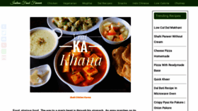 What Indianfoodforever.com website looked like in 2021 (2 years ago)