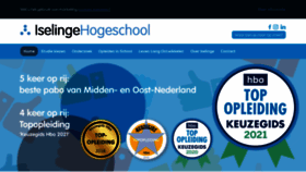 What Iselinge.nl website looked like in 2021 (2 years ago)