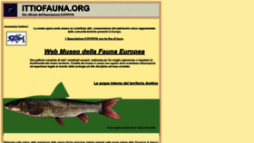 What Ittiofauna.org website looked like in 2021 (2 years ago)