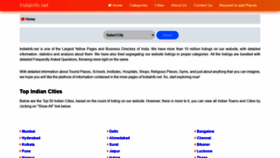 What Indiainfo.net website looked like in 2021 (2 years ago)