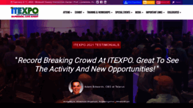 What Itexpo.com website looked like in 2021 (2 years ago)