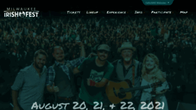 What Irishfest.com website looked like in 2021 (2 years ago)