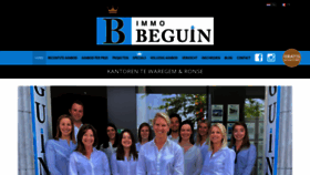 What Immobeguin.be website looked like in 2021 (2 years ago)