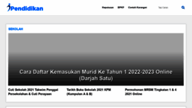 What Ipendidikan.my website looked like in 2021 (2 years ago)