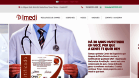 What Imedionline.com.br website looked like in 2021 (2 years ago)