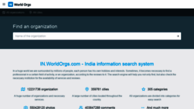 What In.worldorgs.com website looked like in 2021 (2 years ago)