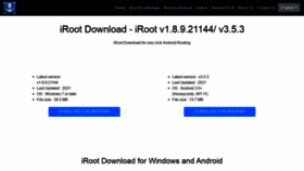 What Irootdownload.com website looked like in 2021 (2 years ago)