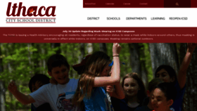 What Ithacacityschools.org website looked like in 2021 (2 years ago)