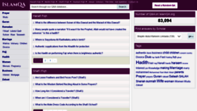 What Islamqa.org website looked like in 2021 (2 years ago)