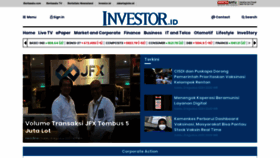 What Investor.id website looked like in 2021 (2 years ago)