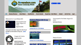 What Ilovenelson.com website looked like in 2021 (2 years ago)