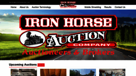 What Ironhorseauction.com website looked like in 2021 (2 years ago)