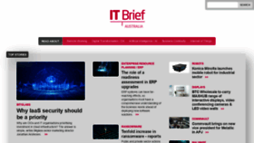 What Itbrief.com.au website looked like in 2021 (2 years ago)
