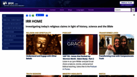What Irr.org website looked like in 2021 (3 years ago)