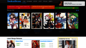 What Isekaiscan.art website looked like in 2021 (2 years ago)
