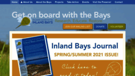 What Inlandbays.org website looked like in 2021 (2 years ago)