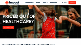 What Impacthealthsharing.com website looked like in 2021 (2 years ago)