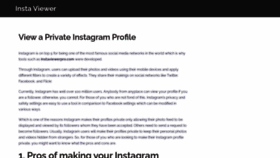 What Instaviewer.pro website looked like in 2021 (2 years ago)