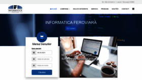 What Infofer.ro website looked like in 2021 (2 years ago)