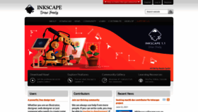 What Inkscape.org website looked like in 2021 (2 years ago)