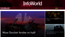 What Infoworld.com website looked like in 2021 (2 years ago)