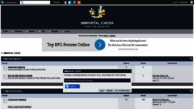 What Immortalchess.forumotion.com website looked like in 2021 (4 years ago)