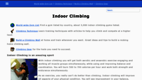 What Indoorclimbing.com website looked like in 2021 (2 years ago)
