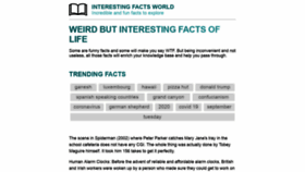 What Interestingfactsworld.com website looked like in 2021 (2 years ago)