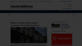 What Immobilien-zeitung.de website looked like in 2021 (4 years ago)