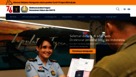 What Imigrasi.go.id website looked like in 2021 (2 years ago)