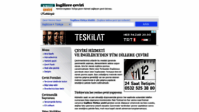 What Ingilizceceviri.org website looked like in 2021 (2 years ago)
