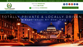 What Italyvacationspecialists.com website looked like in 2021 (2 years ago)