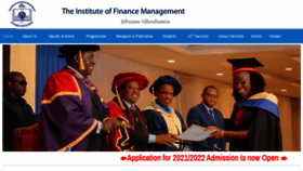 What Ifm.ac.tz website looked like in 2021 (4 years ago)