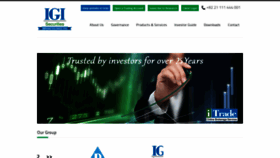What Igisecurities.com.pk website looked like in 2021 (2 years ago)