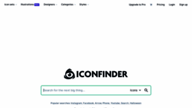 What Iconfinder.net website looked like in 2021 (2 years ago)