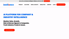 What Intellizence.com website looked like in 2021 (2 years ago)