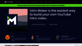 What Intromaker.com website looked like in 2021 (2 years ago)