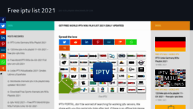 What Iptvlistm3u.com website looked like in 2021 (2 years ago)