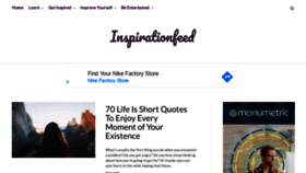 What Inspirationfeed.com website looked like in 2021 (2 years ago)