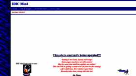 What Idicmind.com website looked like in 2021 (2 years ago)