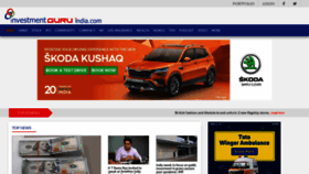 What Investmentguruindia.com website looked like in 2021 (2 years ago)