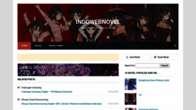 What Indowebnovel.id website looked like in 2021 (3 years ago)
