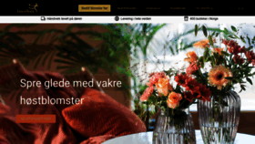 What Interflora.no website looked like in 2021 (2 years ago)