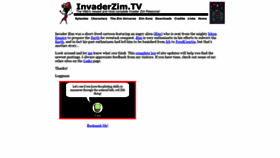 What Invaderzim.tv website looked like in 2021 (2 years ago)