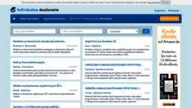 What Individualnedoucovanie.sk website looked like in 2021 (2 years ago)